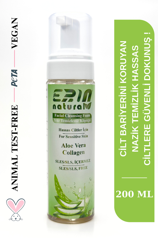 Nemlendirici Besleyici Yüz Temizleme Köpüğü Hassas Cilt Için - Sülfatsız 200 ml