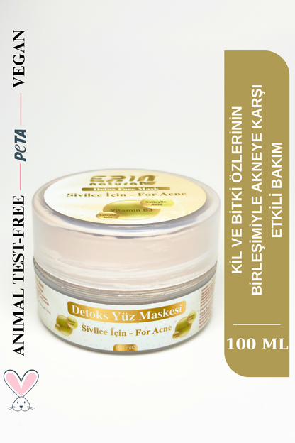 Sivilce Karşı Detoks Yüz Maskesi 100 ml