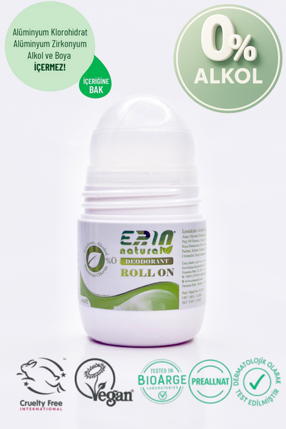 Alüminyumsuz & Alkolsüz Deodorant - Roll On 50 ml