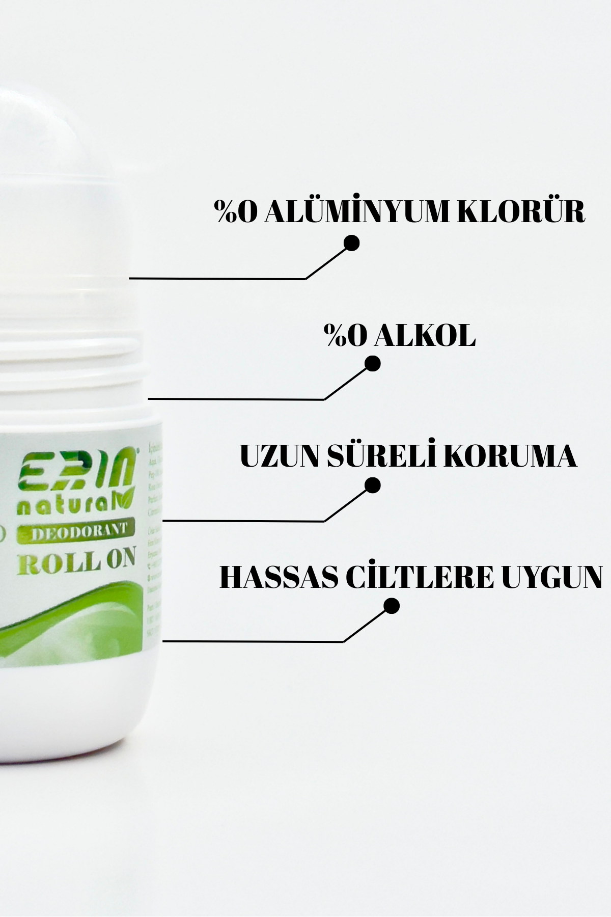 Alüminyumsuz & Alkolsüz Deodorant - Roll On 50 ml