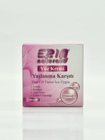 Yaşlanma Ve Kırışıklık Karşıtı Yüz Kremi 50 ml