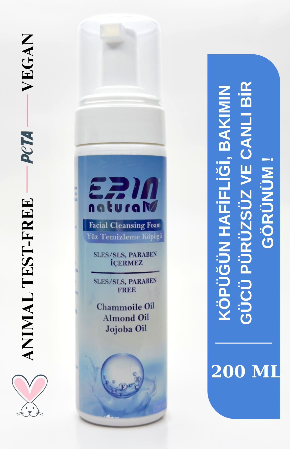 Besleyici Yüz Temizleme Köpüğü Sülfatsız 200 ml